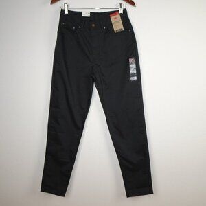 Levi's Mom Jeans Women's Size 28x30 Black Blended Fabric Tapered